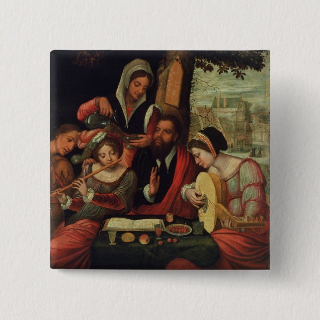 The Music Party 15 Cm Square Badge (Front)