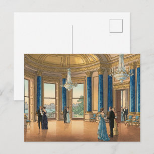 The Music Room of Buckingham Japanese Woodblock Pr Postcard