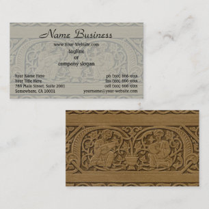 The Music,Vintage Arabesque Decoration Business Card