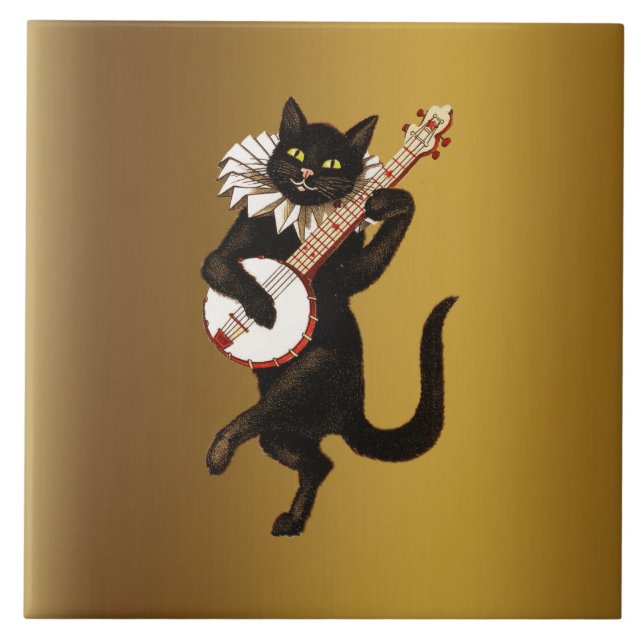 The Musical Cat, Tile (Front)