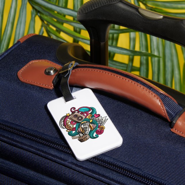 The Musical Designed Luggage Tag (Back Insitu 3)