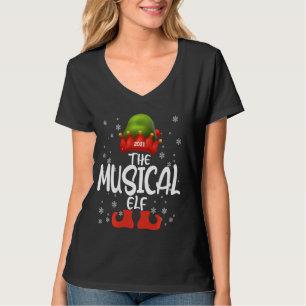 The Musical Elf Family Matching Christmas Funny Pj T-Shirt