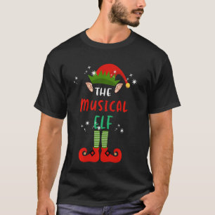 The Musical Elf Matching Family Group Christmas Fu T-Shirt