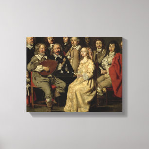 The Musical Reunion, 1642 Canvas Print