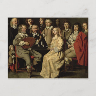 The Musical Reunion, 1642 Postcard