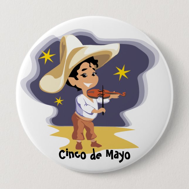 The musician - 10 cm round badge (Front)