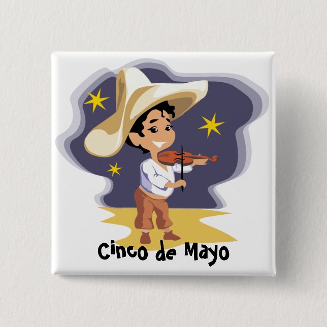 The musician - 15 cm square badge (Front)