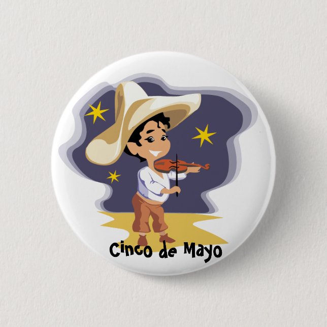 The musician - 6 cm round badge (Front)