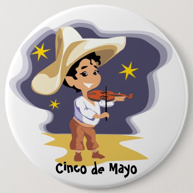 The musician - 6 cm round badge (Front)