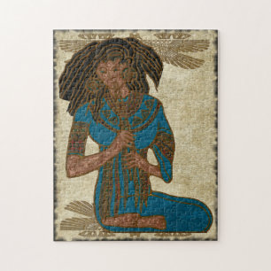 The Musician Egyptian Folk Art Jigsaw Puzzle