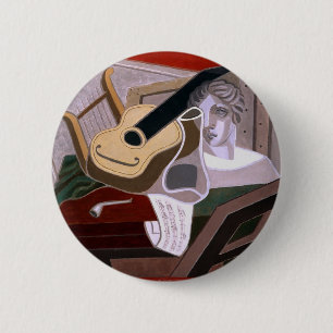 The Musician's Table by Juan Gris 6 Cm Round Badge