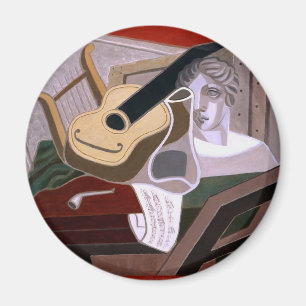 The Musician's Table by Juan Gris Magnet