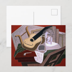 The Musician's Table by Juan Gris Postcard