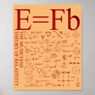 The Musicians Theory Of Relativity Poster