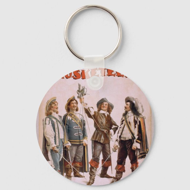 The Musketeers, 'Paul Gilmore' Retro Theatre Key Ring (Front)