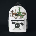 "The Mustard Seeds" Backpack<br><div class="desc">"The Mustard Seeds" Backpack,  featuring all the characters and a scripture verse.</div>