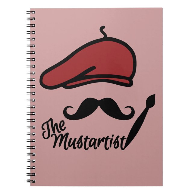 The Mustartist custom notebook (Front)