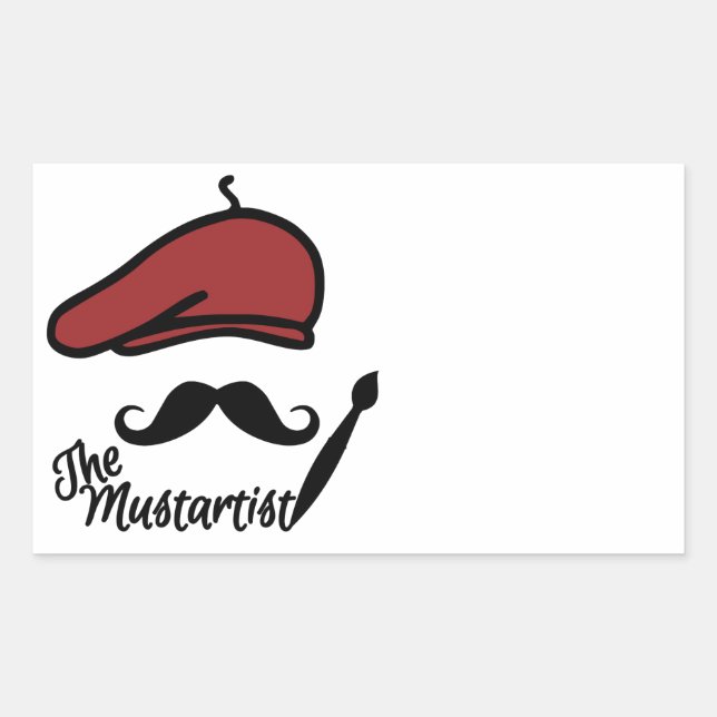 The Mustartist custom stickers (Front)