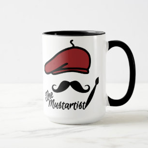 The Mustartist mug - choose style & colour