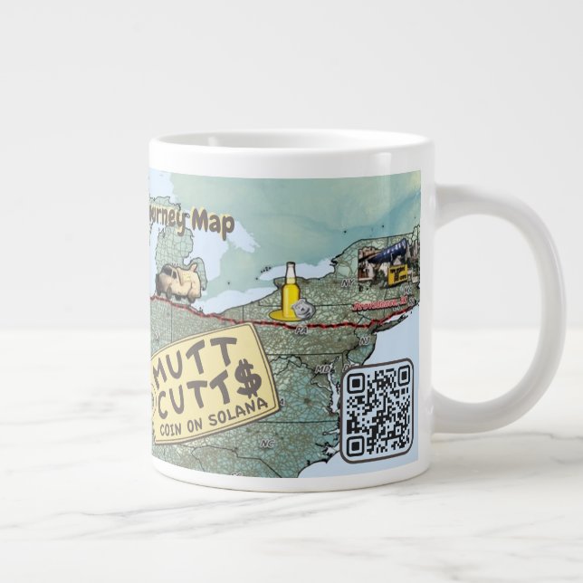 The Mutt $Cutts Journey Jumbo Mug (Right)