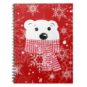 The muzzle of a polar bear, Christmas   Notebook