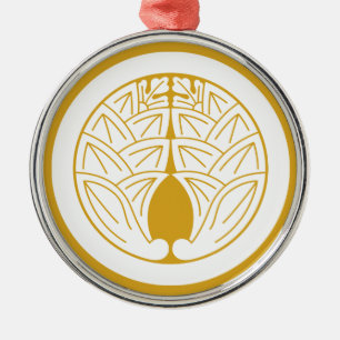 The Myoga is held in a circle Metal Tree Decoration