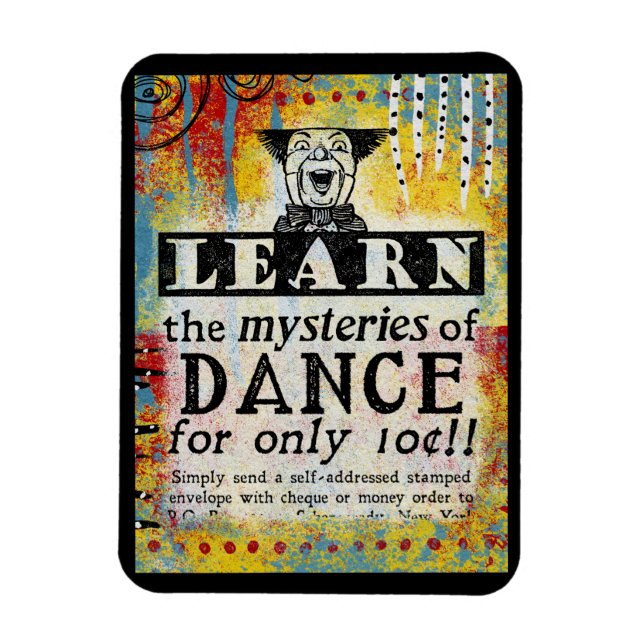The Mysteries of Dance - Funny Vintage Ad Magnet (Vertical)