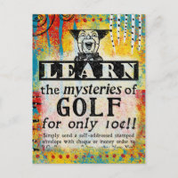 The Mysteries of Golf - Funny Vintage Ad