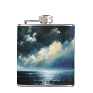The Mysterious Clouds Hip Flask