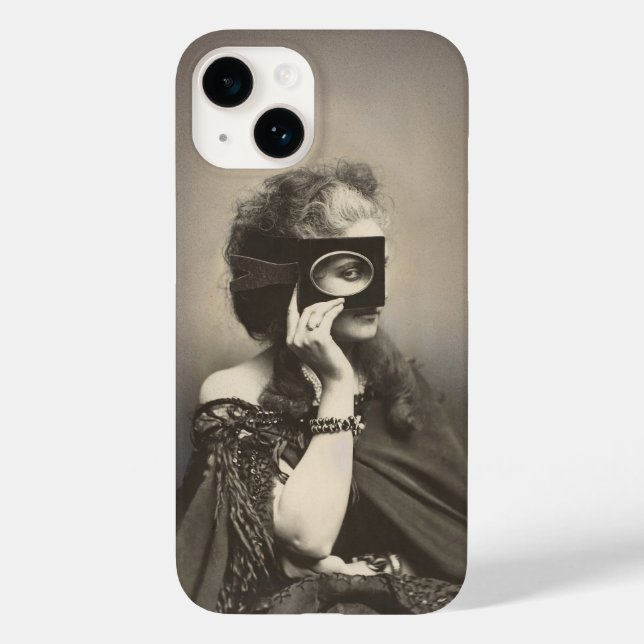 The Mysterious Countess Castiglione Masked Lady Case-Mate iPhone Case (Back)