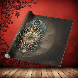 The mysterious steampunk movement.  wrapping paper