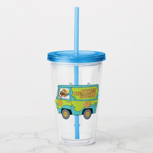 The Mystery Machine Left Side Acrylic Tumbler (Front)