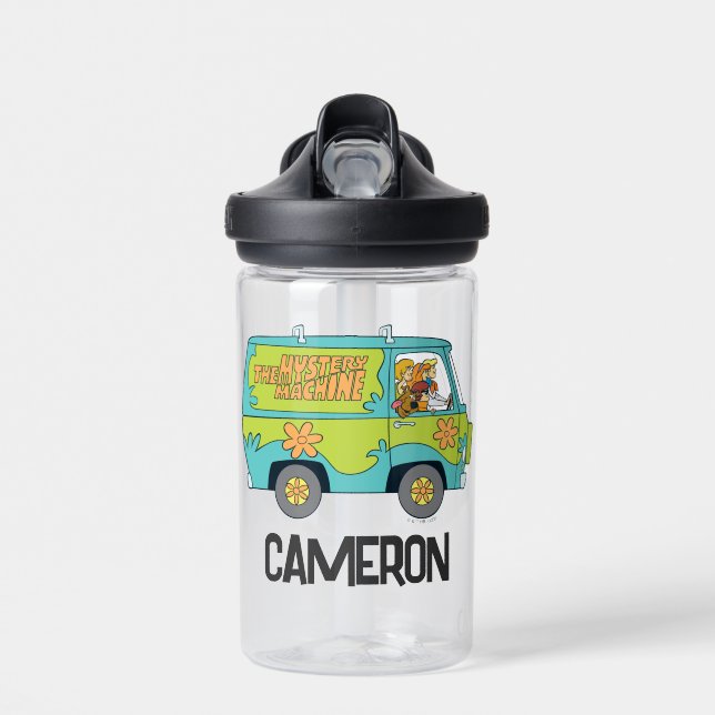 The Mystery Machine Right Side | Add Your Name Water Bottle (Front)