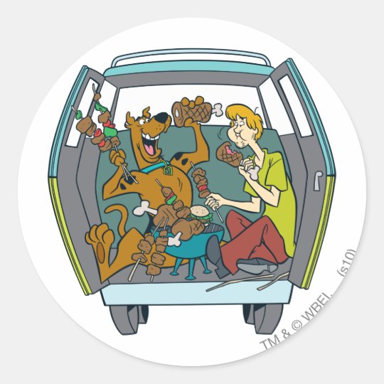 The Mystery Machine Shot 17 Classic Round Sticker
