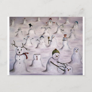 The Mystery Revealed On Snowman Hill Postcard