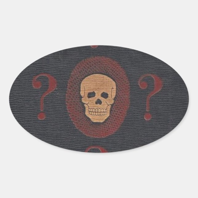 The Mystery Skull Oval Sticker (Front)