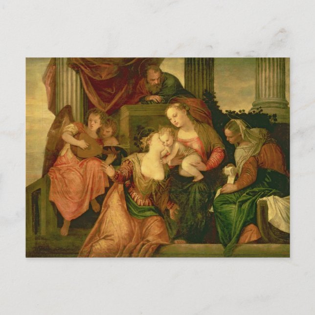 The Mystic Marriage of Saint Catherine Postcard (Front)