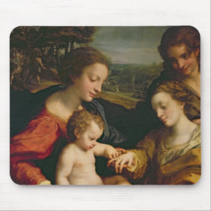 The Mystic Marriage of St. Catherine of Mouse Mat