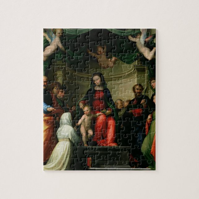 The Mystic Marriage of St. Catherine of Siena with Jigsaw Puzzle (Vertical)