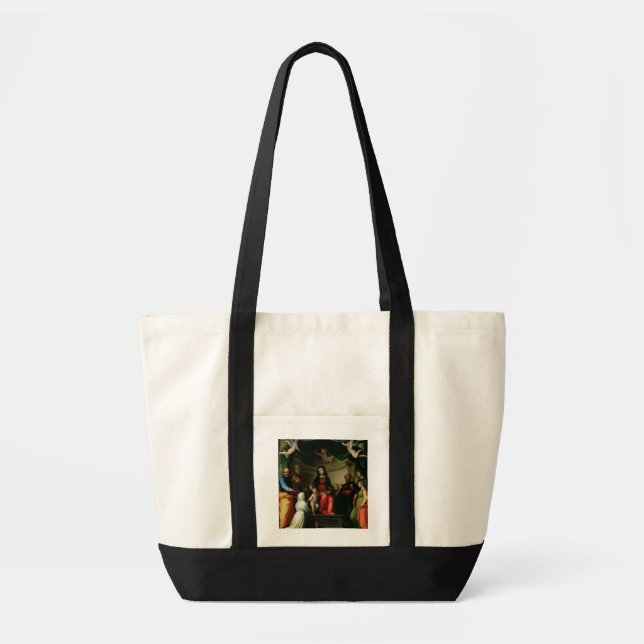 The Mystic Marriage of St. Catherine of Siena with Tote Bag (Front)