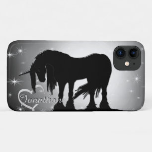 The Mystical Black Unicorn (Hazy Moon) iPhone 11 Case