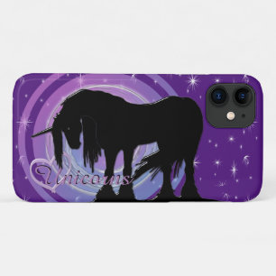 The Mystical Black Unicorn (Purple/Blue Blur) iPhone 11 Case