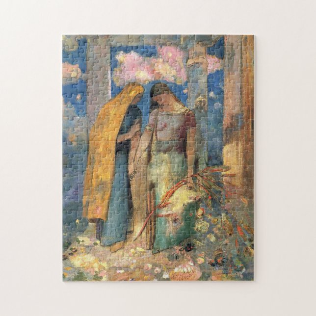 The Mystical Conversation by Odilon Redon Jigsaw Puzzle (Vertical)