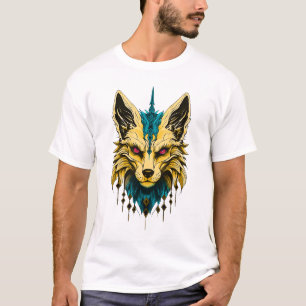The mystical fox head, noble and mysterious. T-Shirt