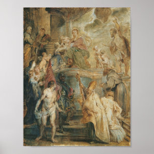 The Mystical Marriage of St. Catherine Poster