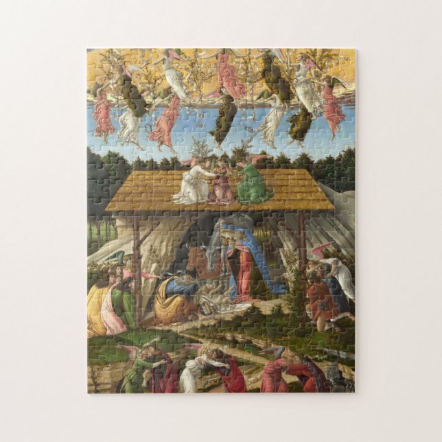 The Mystical Nativity By Sandro Botticelli Jigsaw Puzzle (Vertical)