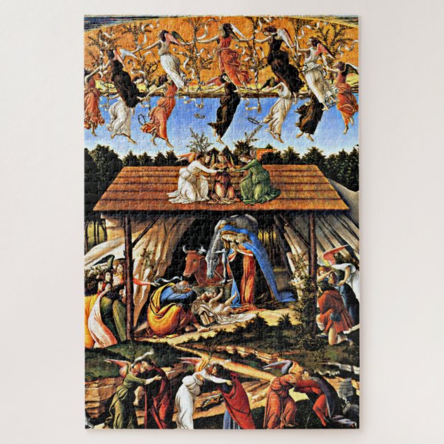 The Mystical Nativity, fine art painting Jigsaw Puzzle (Vertical)