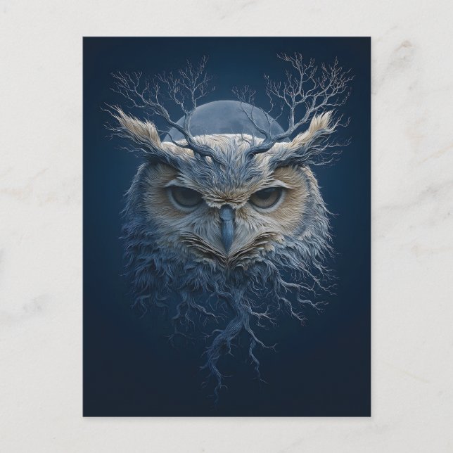 The Mystical Owl of the Ancient Forest Postcard (Front)