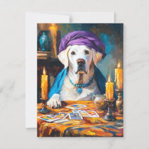 The Mystical Pooch   Funny Fortuneteller Dog Postcard