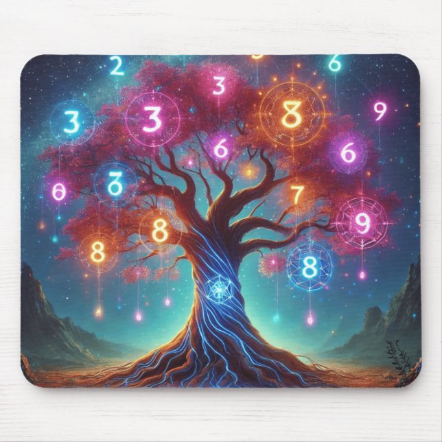 The Mystical Tree of Life Mouse Mat (Front)
